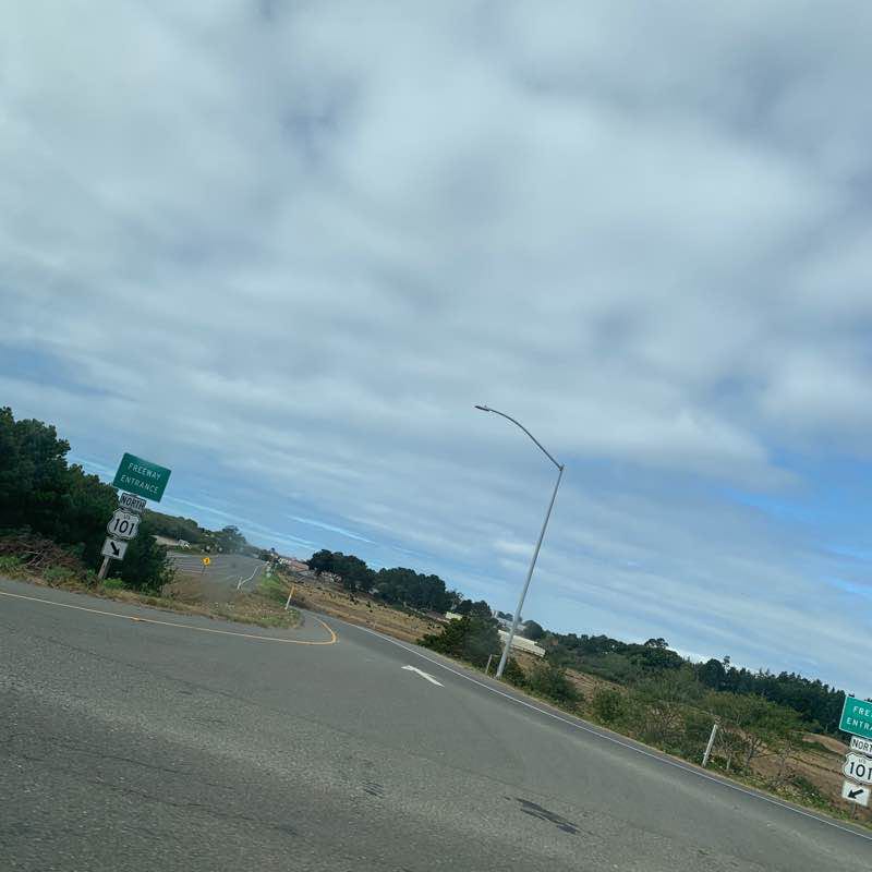 Bike trail walking route map in Eureka