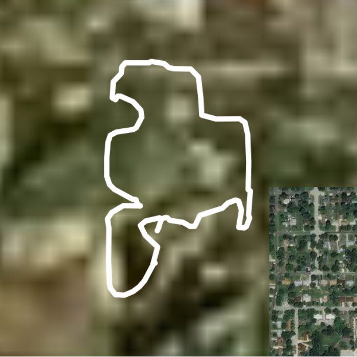 Fairview height park walking route map in Shiloh