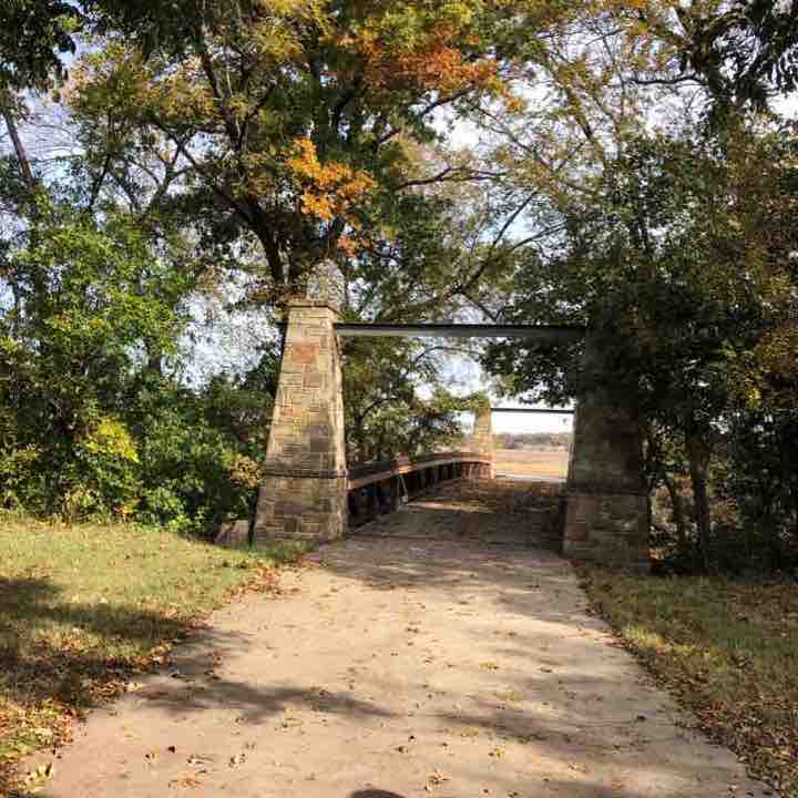 Oak point park walking route map in Murphy