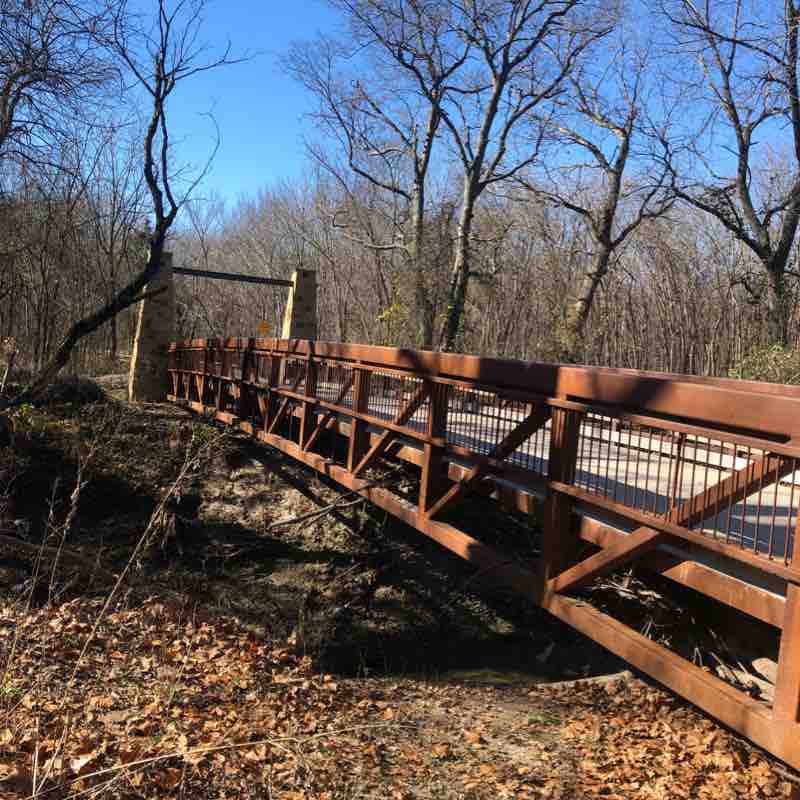 Oak Point Nature Preserve Trails walking route map in Parker