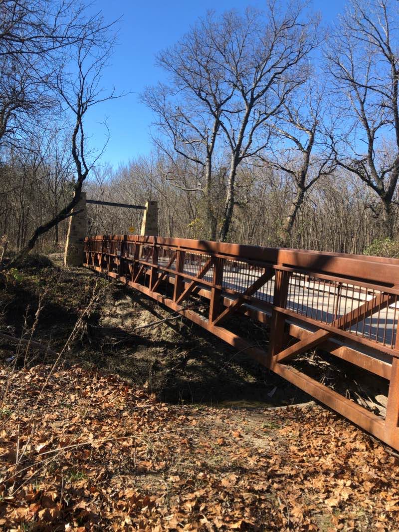 Oak Point Nature Preserve Trails walking route map in Plano, Texas, USA