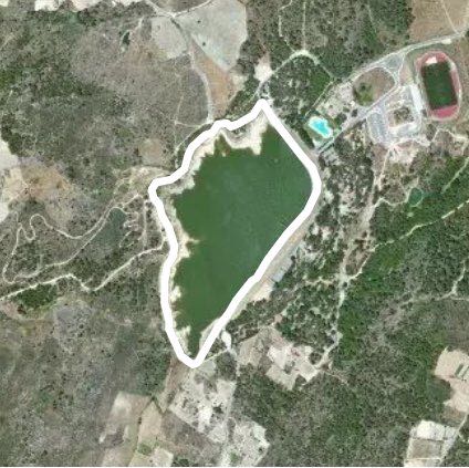 Kestrel Dam walking route map in Vila Flor