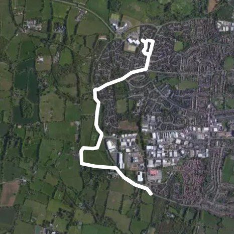 Burgess hill track walking route map in Burgess Hill