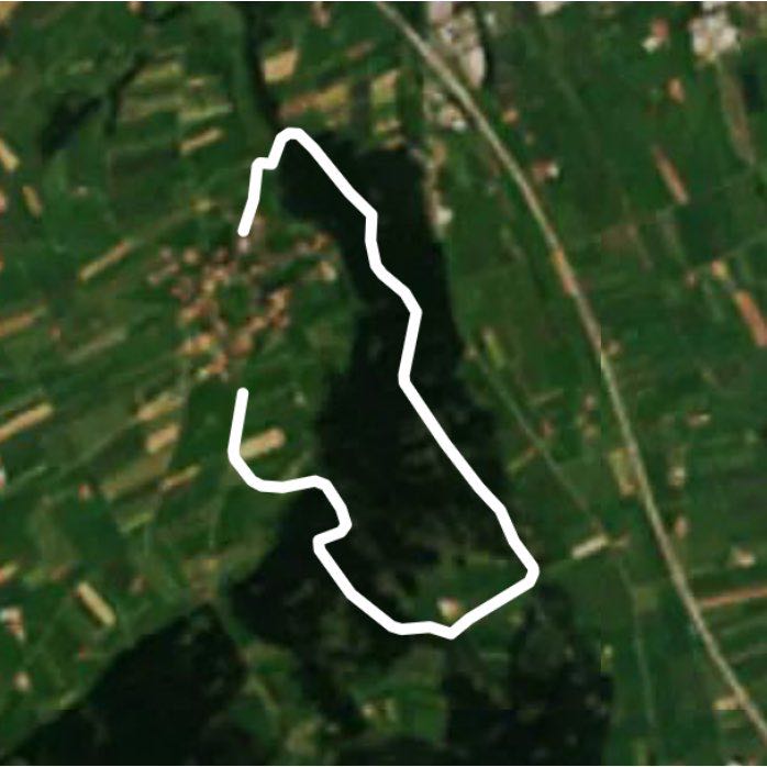 Hörger forest walking route map in Memmingen