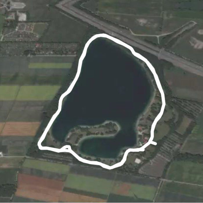 Feringasee 1 walking route map in Unterföhring