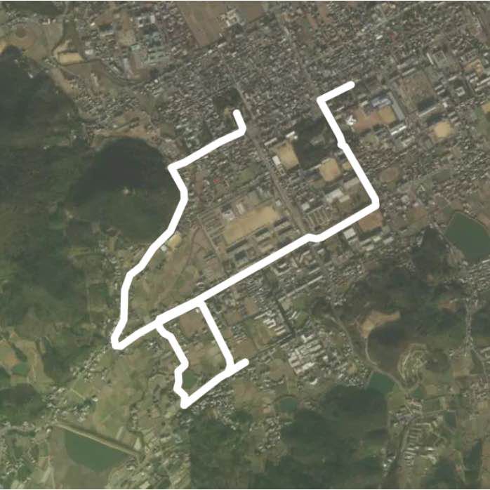 Zentsuji Walking Course walking route map in Zentsuji