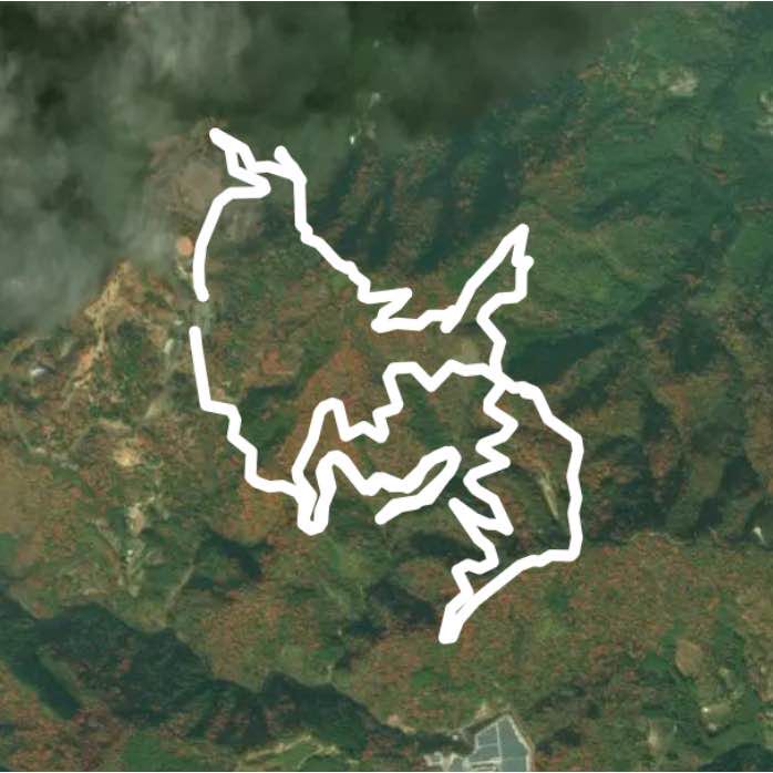 Kamiyama Forest Park health walking 10km course, but interrupted on the way. walking route map in Kamiyama