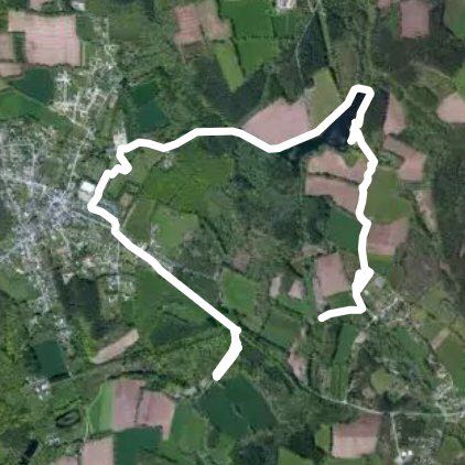 In Malguénac walking route map in Malguénac