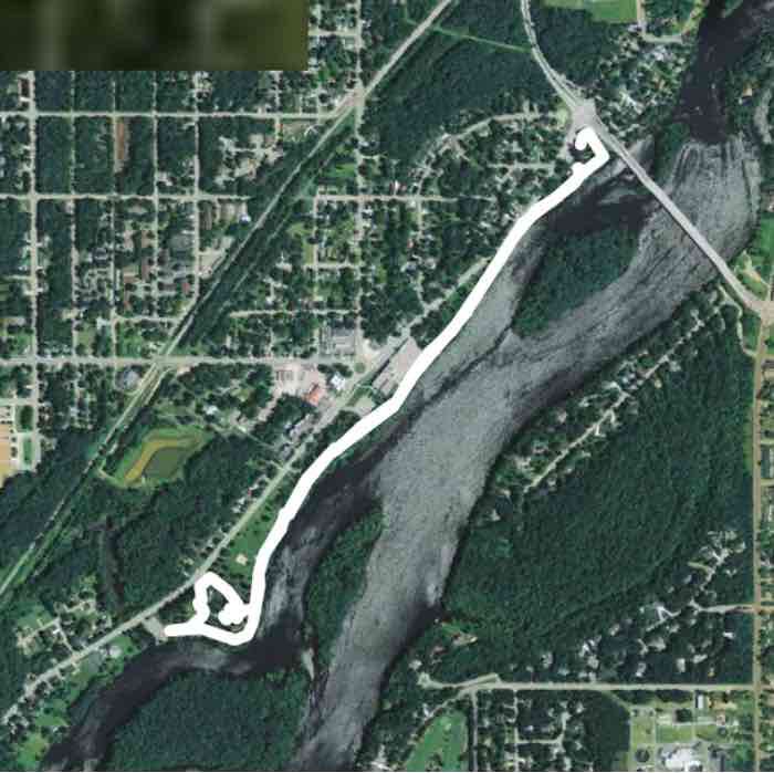 Lyons park to Fire Fighters Memorial River Walk