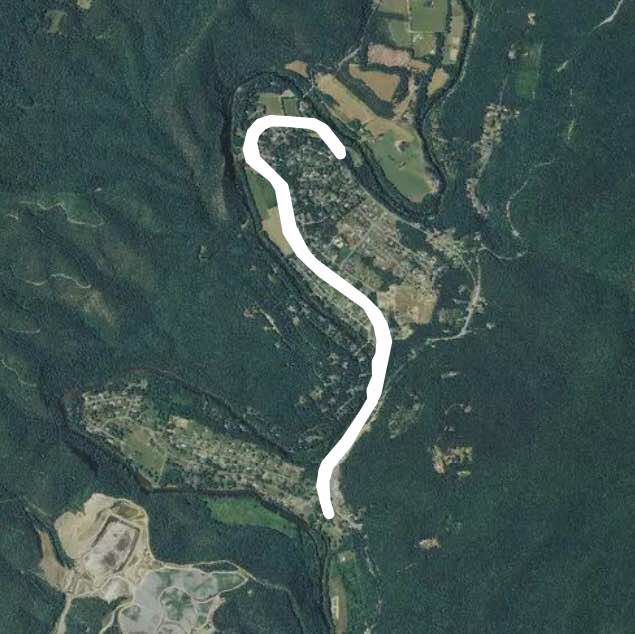 Intervals. walking route map in Covington