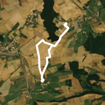 Sancy wind turbines walking route map in Boulange