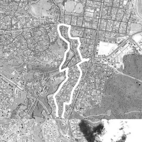 South Wodonga Parks walking route map in Wodonga