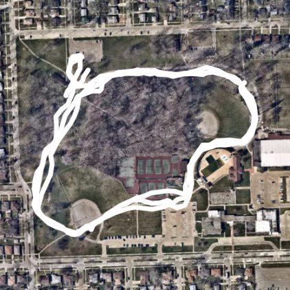 Shepard park walking route map in Ferndale
