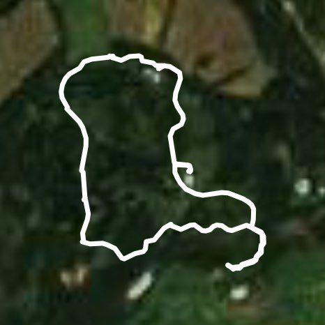 Duke Farms pavement walking route map in Manville