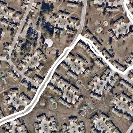 TT1 walking route map in Piney Green