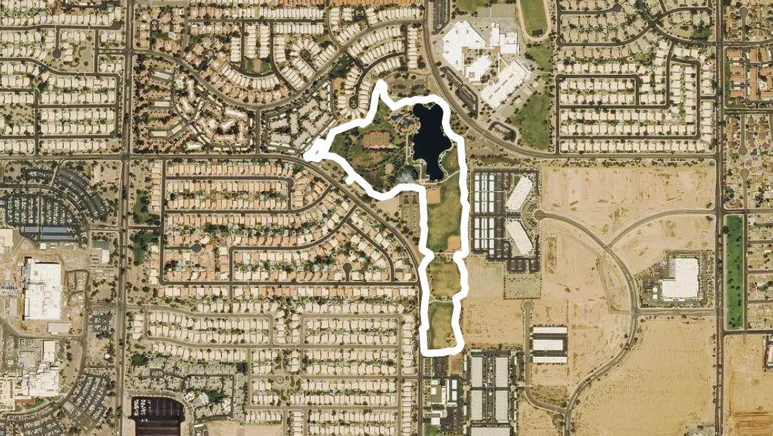 Desert Breeze Park Map Desert Breeze Park Walk - Chandler, Arizona, Usa | Pacer
