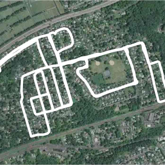 Love my Saturday Morning Walk in Langhorne PA! walking route map in Levittown