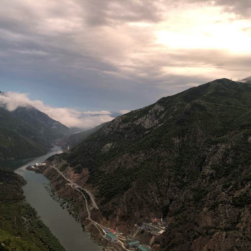 Hatila Valley walking route map in Artvin