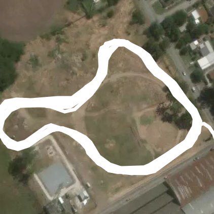 Llavallol Park walking route map in Temperley