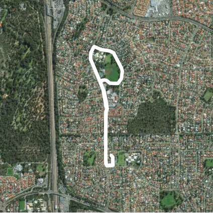 Kingsley Stroll walking route map in Kingsley