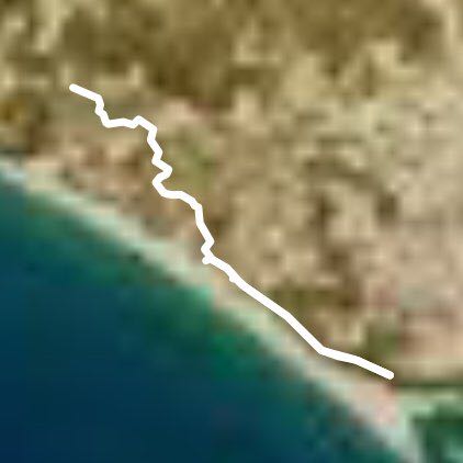 Macchitella walking route map in Gela