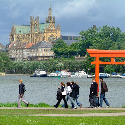 Le plan d'eau de Metz