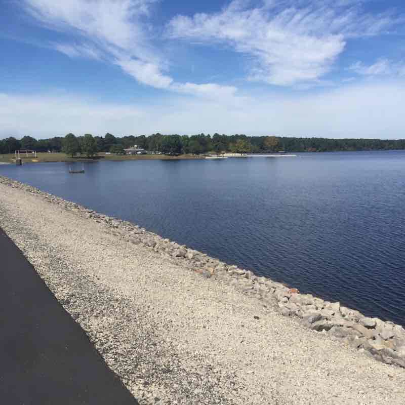 Beech Lake walking route map in Lexington