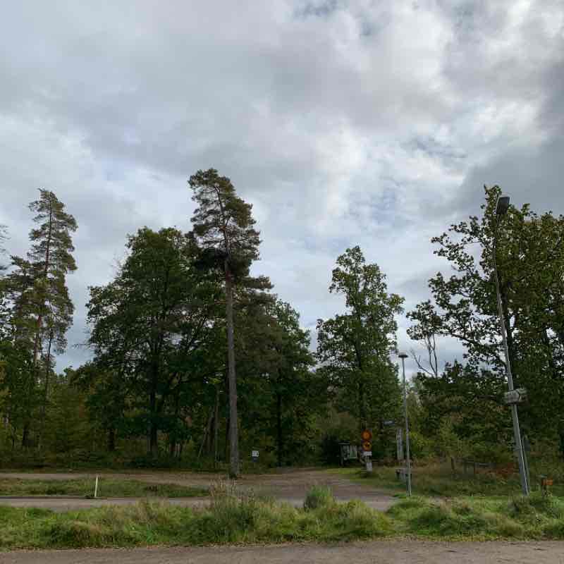 The cliff walking route map in Osby