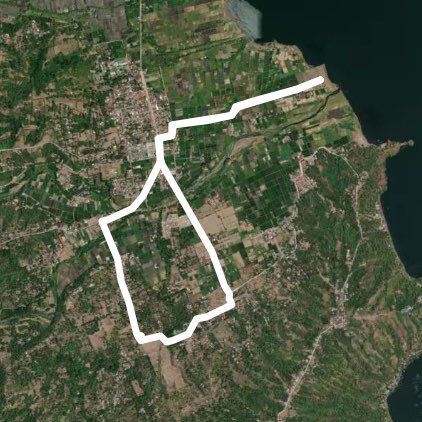 Bugaan West-TI walking route map in Laurel