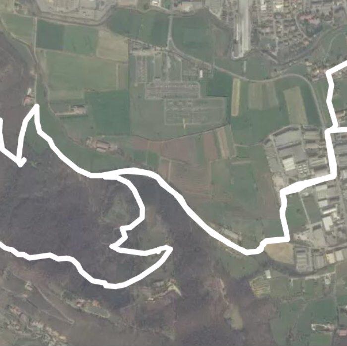 Paneghette walking route map in Nave