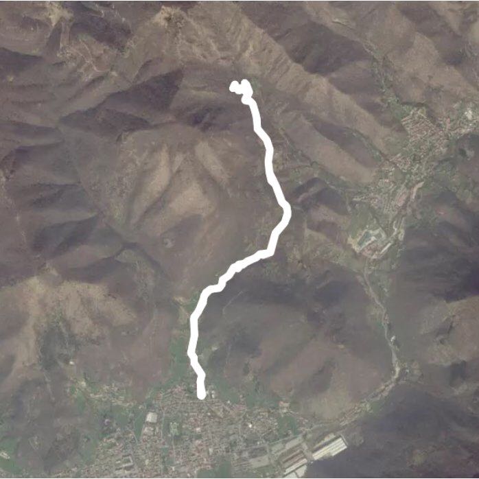 Sant'Antonio walking route map in Nave