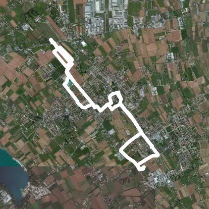 01 Ponzano Veneto walking route map in Case Bottere