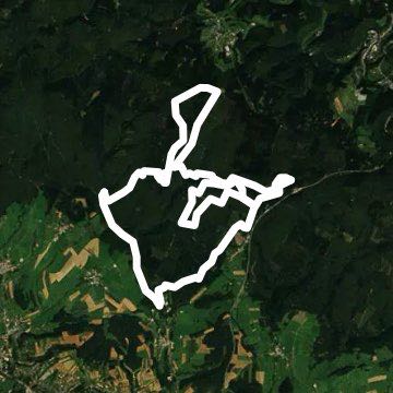 VTT trail of the bannet walking route map in Givonne