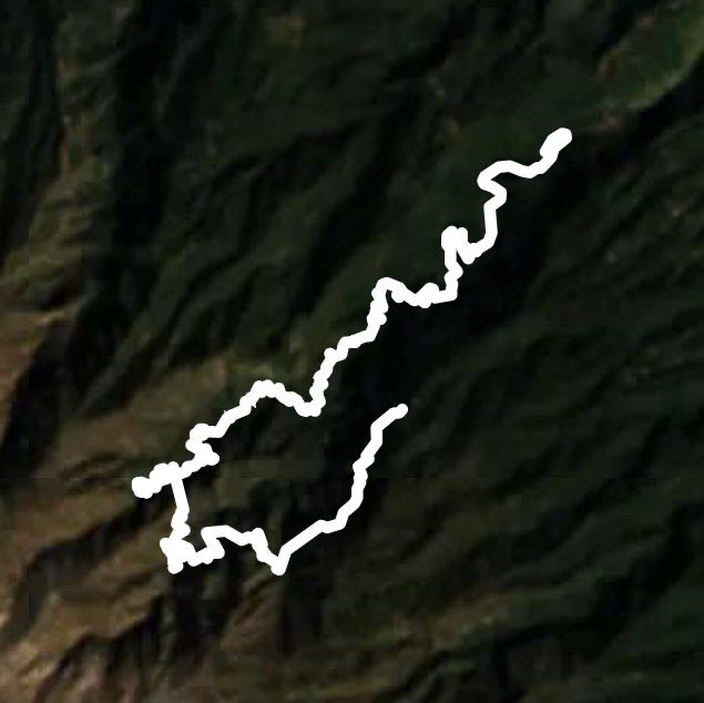 House of Monte nach Los Tilos walking route map in Fuente Nueva