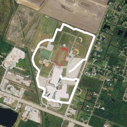 Manvel walking route map in Manvel