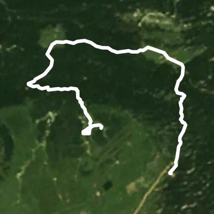 Urbasa round walking route map in Baquedano
