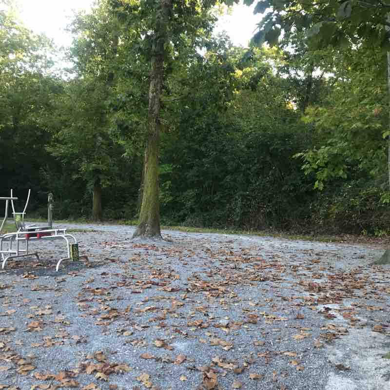 Pardies small tower walking route map in Abos