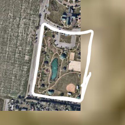 North San Juan Park walking route map in Alamo