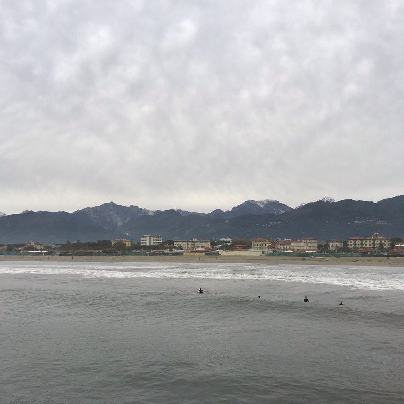 Lido di Camaiore walking route map in Camaiore