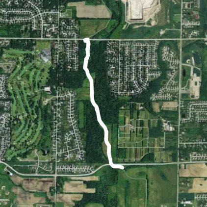 Drexel walking route map in Franklin