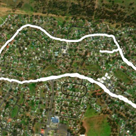 Bidwill area walking route map in Bidwill