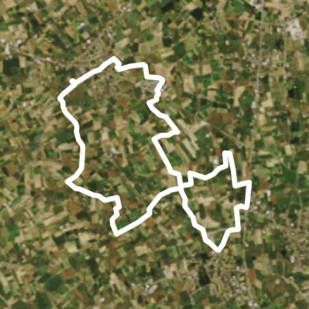 Moorslede walking route map in Moorslede