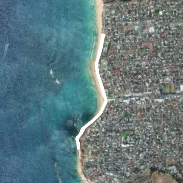 Christie’s Beach walking route map in Christies Beach