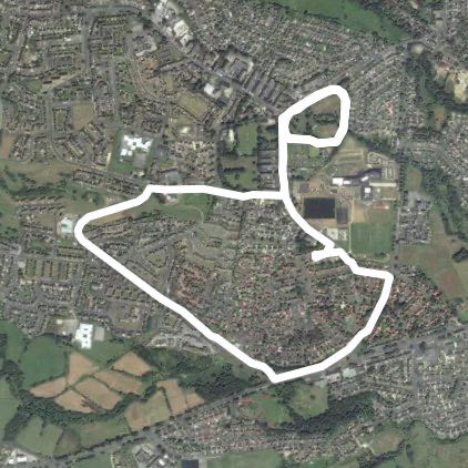 From Rhodesway, bell dean, join lady hill park