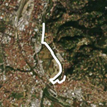 Along the Po walking route map in Moncalieri