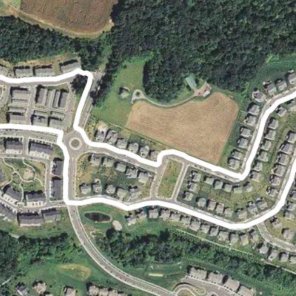 Super Long Daddy-Ollie Walk walking route map in Ijamsville