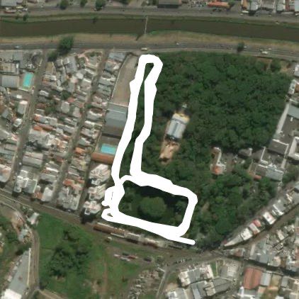 Mariano Procopio Museum Park walking route map in Juiz de Fora