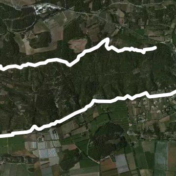 Fontvieille Wednesday 16/10 walking route map in Paradou