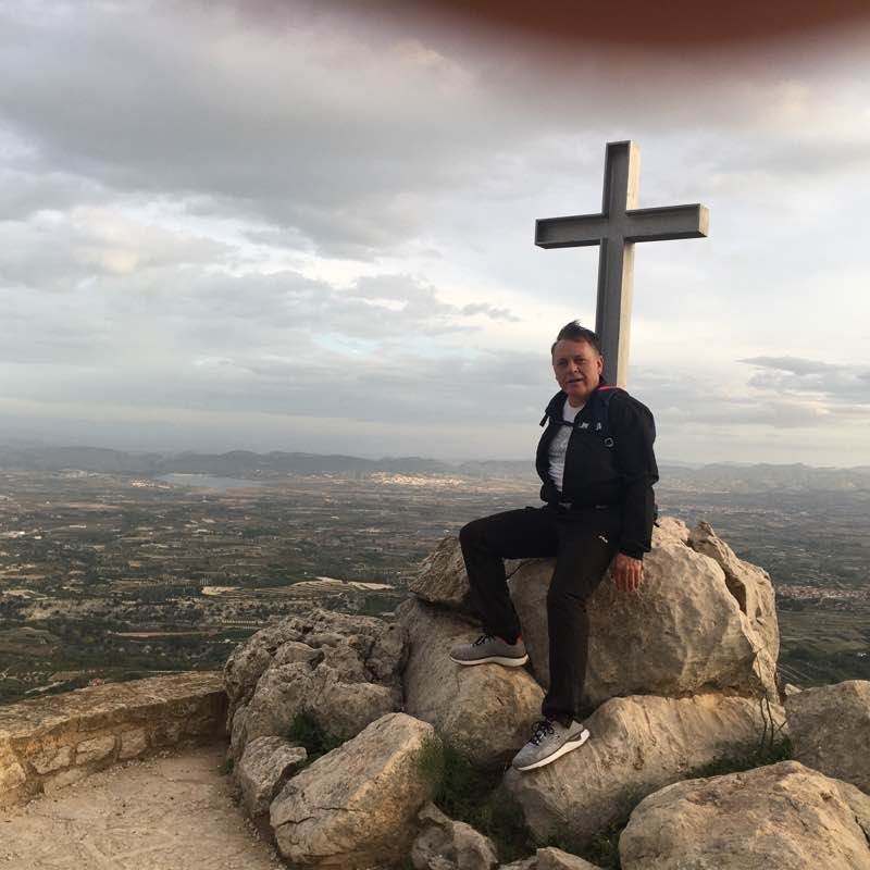 Atzeneta Otos walking route map in Atzeneta d'Albaida