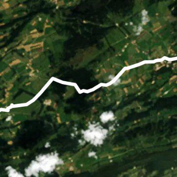 Jura trails. Les Breuleux, Tramelan walking route map in Les Breuleux